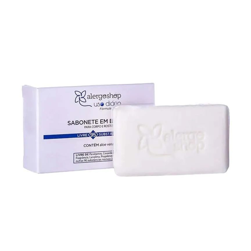 Sabonete em barra aloe vera alergoshop 100g