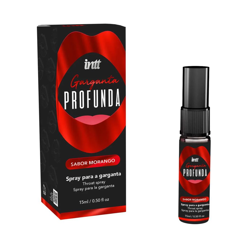 Garganta Profunda Spray Dessensibilizante 15ml - Intt Morango