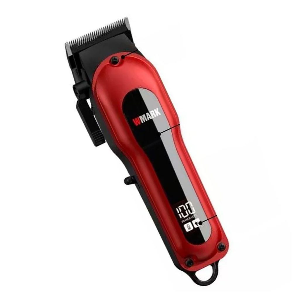 Máquina de Cortar Cabelo Wmark Ng-122 Vermelha Bivolt