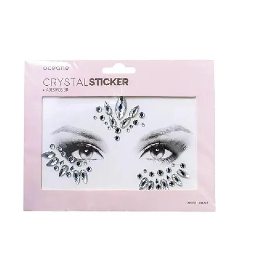 Adesivo Facial 3d Crystal Sticker Cs4