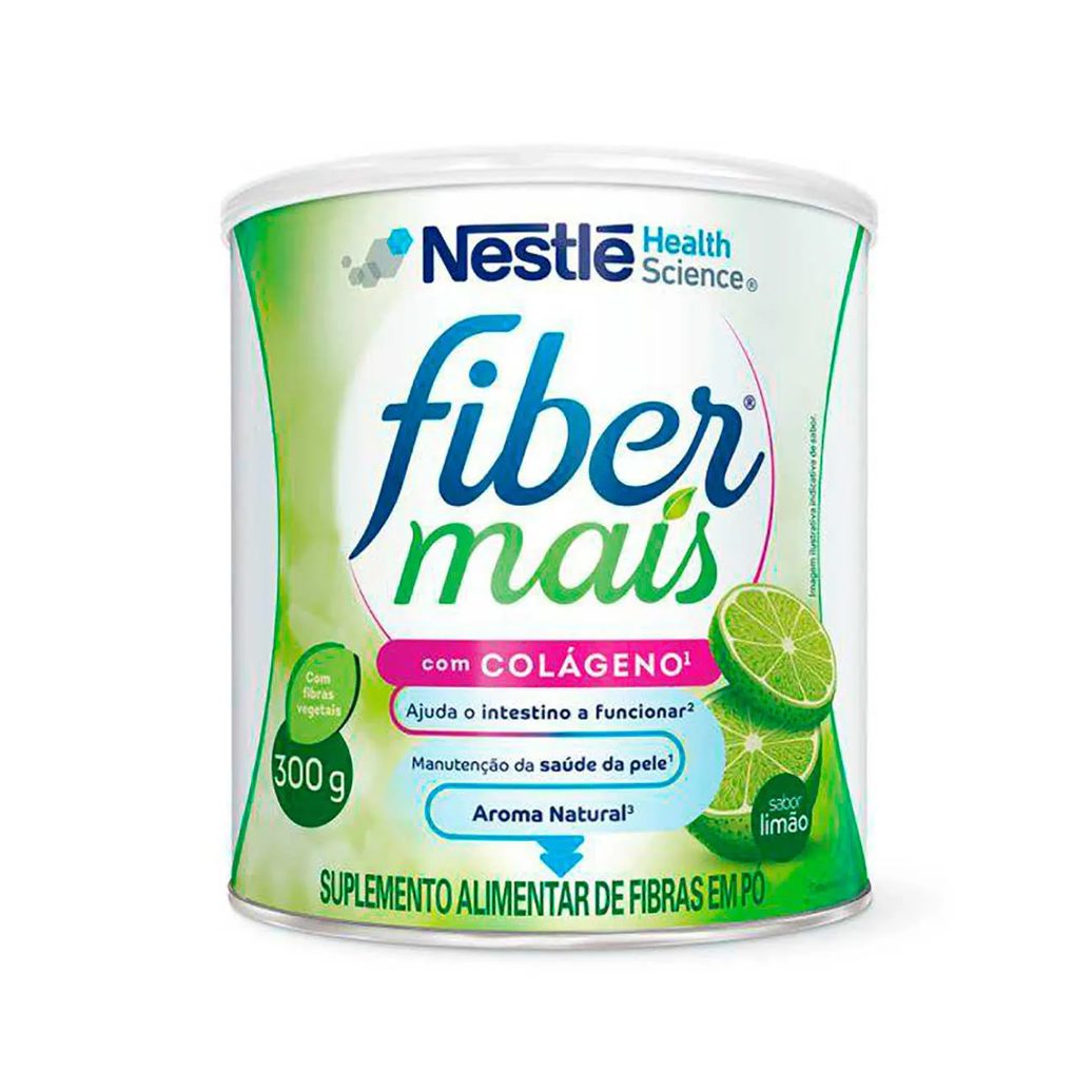 Regulador Intestinal FiberMais Colágeno e Mix de Fibras Limão com 300g