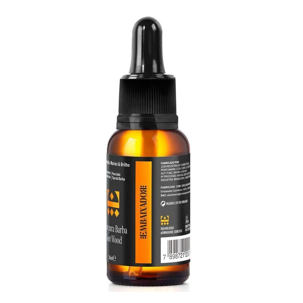 Kit Óleo para Barba Goot Wood + Shampoo Barba Goot Embaixador 200ml