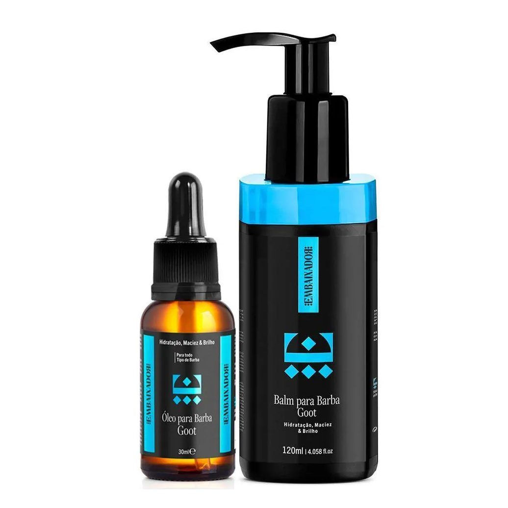 Kit 01 Óleo para Barba Goot + Balm Goot Embaixador 120ml