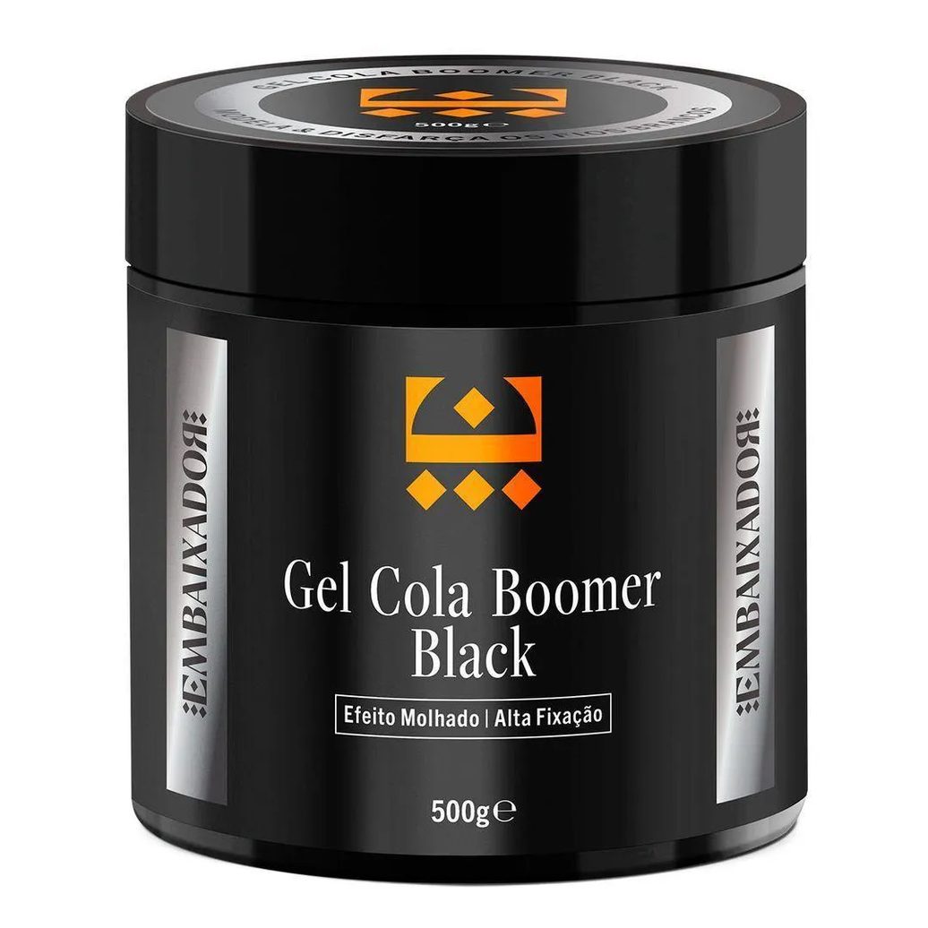 Kit 02 Gel Cola Boomer Clear + 01 Gel Boomer Black Embaixador 500g