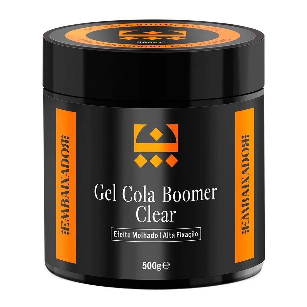 Kit 06 Gel Cola Boomer Clear Embaixador 500g