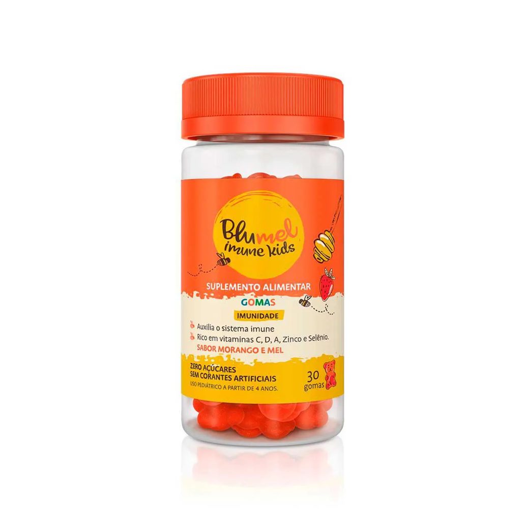 Polivitamínico Blumel Imune Kids Morango e Mel 30 gomas