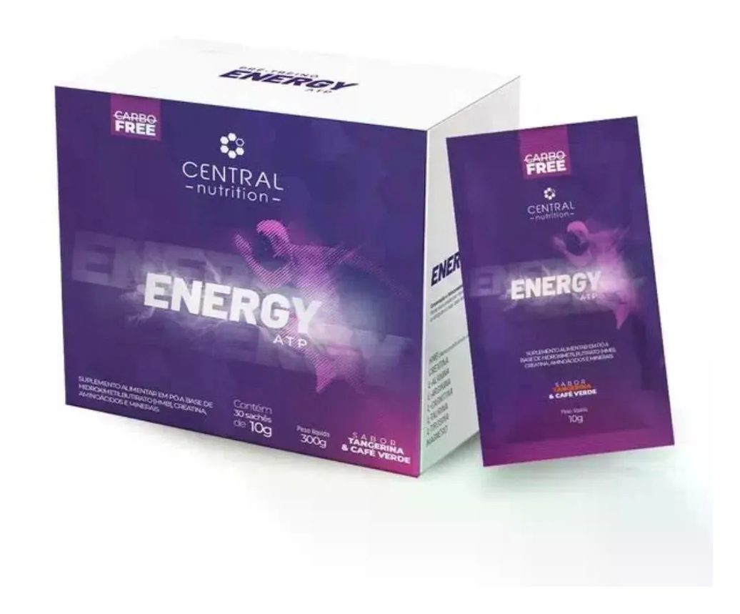 Creatina Monohidratada Central Nutrition Energy Atp Tangerina Sachê 10g 30 unidades