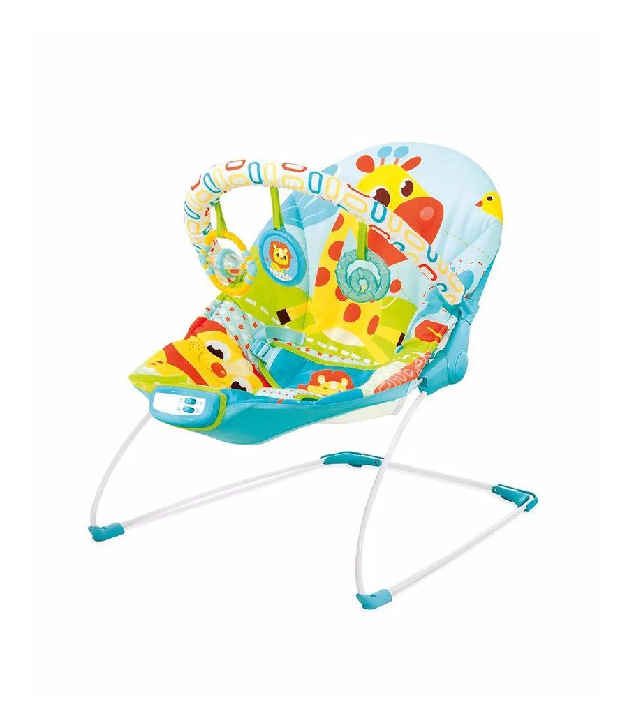 Cadeira de Descanso Sinfonia Mastela até 11,5kg Azul Girafa