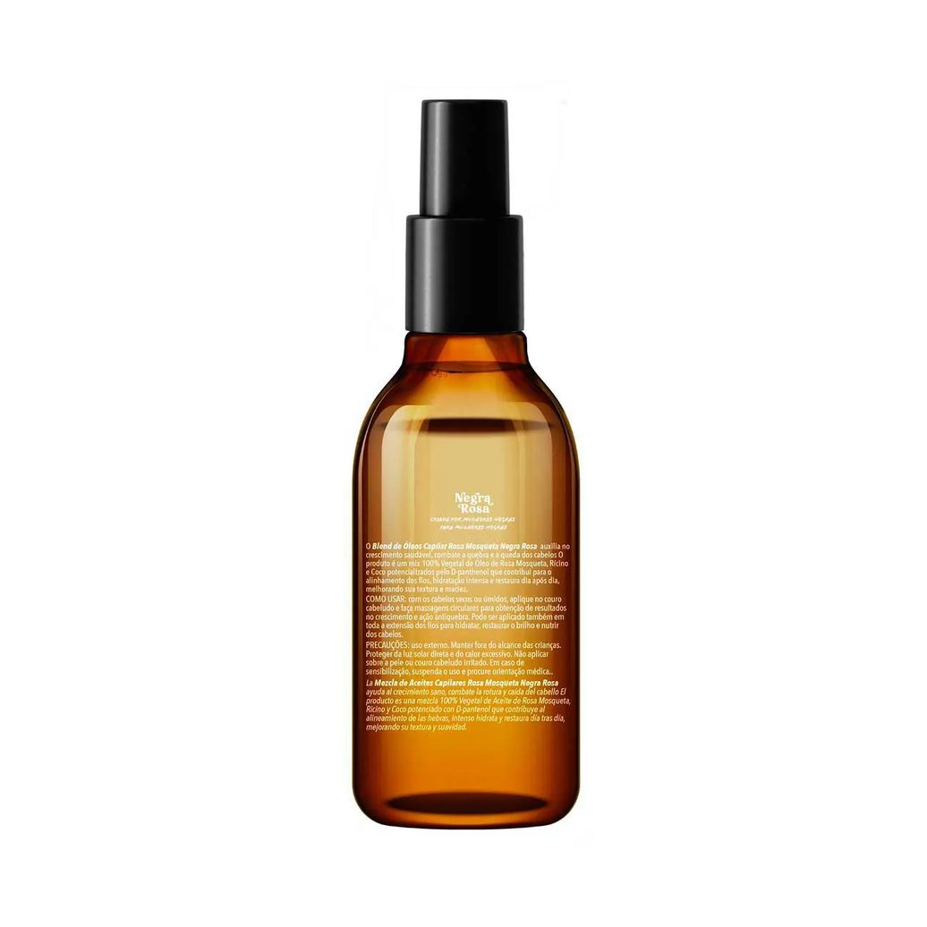 Blend Capilar Rosa Mosqueta Negra Rosa 100ml