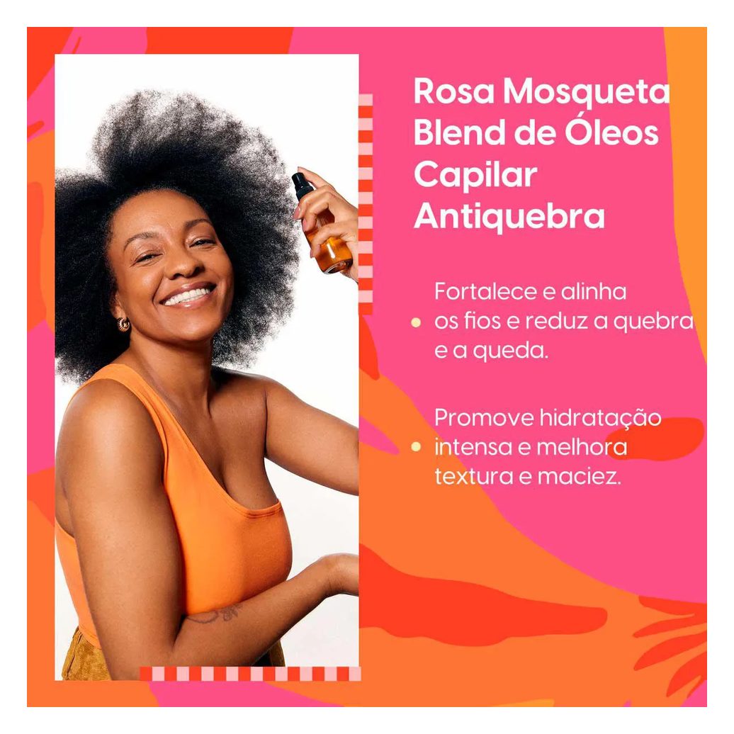 Blend Capilar Rosa Mosqueta Negra Rosa 100ml