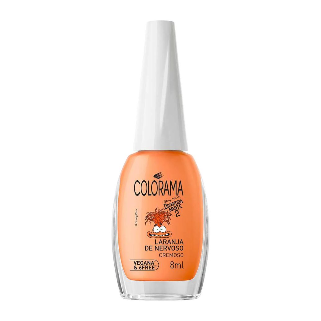 Esmalte Cremoso Colorama Divertidamente 8ml - Laranja de Nervoso