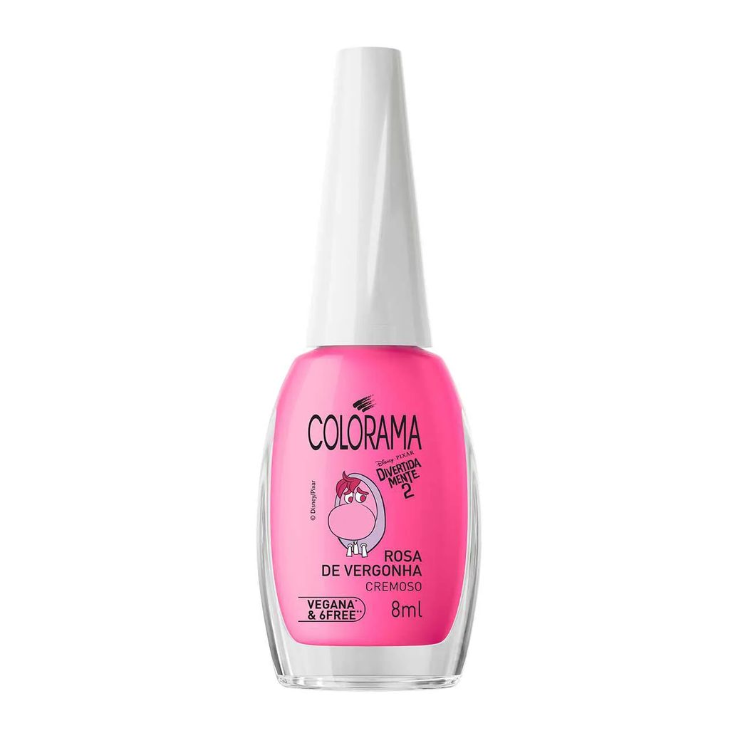 Esmalte Cremoso Colorama Divertidamente 8ml - Rosa de Vergonha