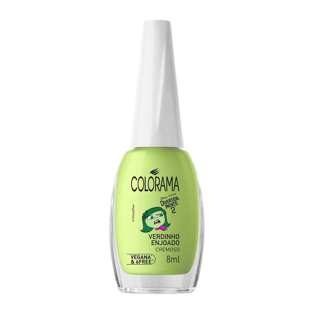 Esmalte Cremoso Colorama Divertidamente 8ml - Verdinho Enjoado
