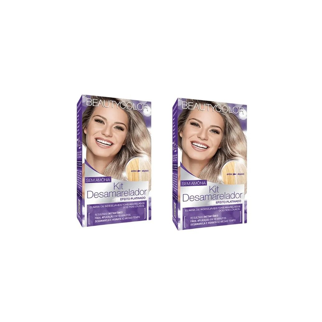 Coloraçao Beauty Color Desamarelador Tonalizante - Kit C / 2un