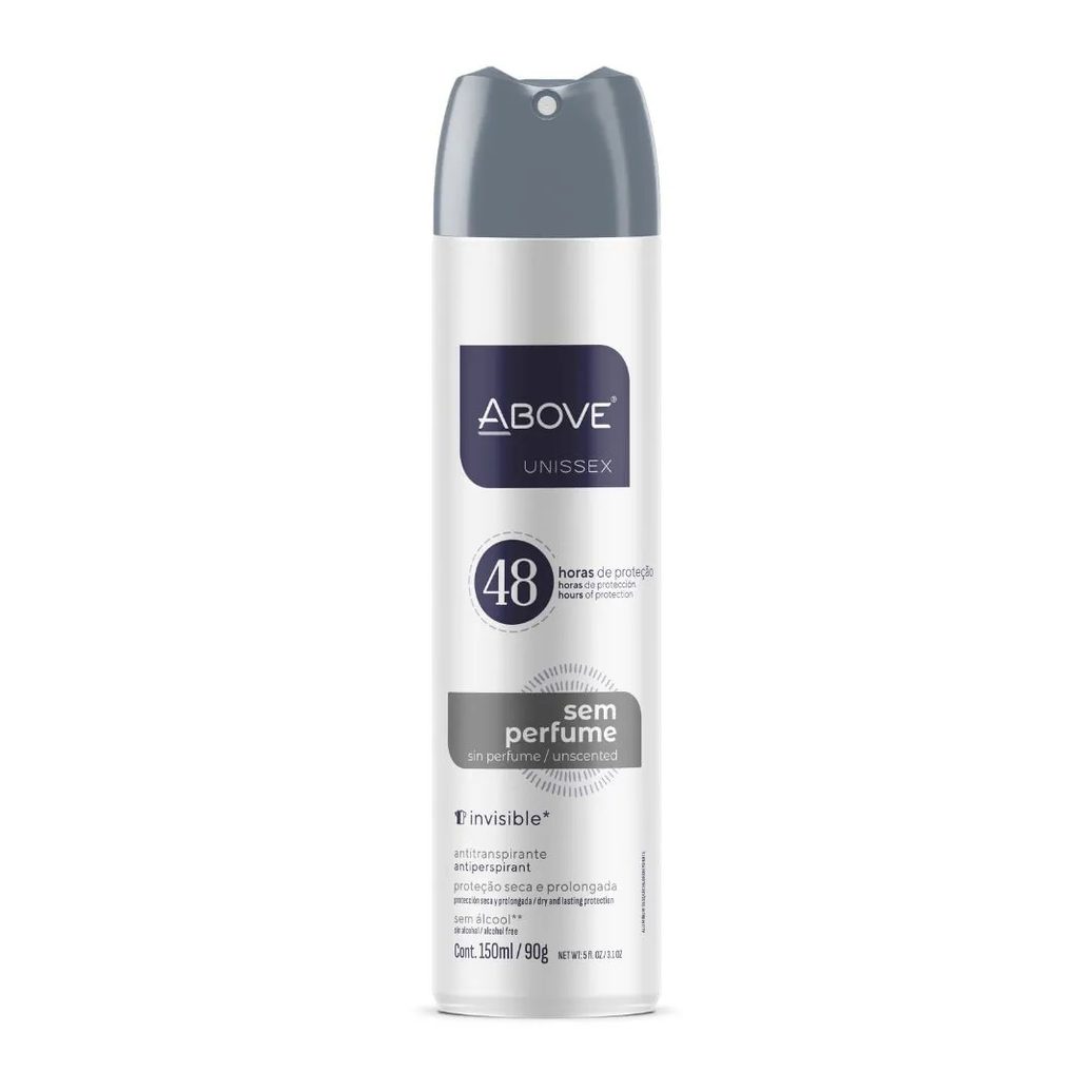 Desodorante Above 150ml Unissex Aerosol Sem Perfume