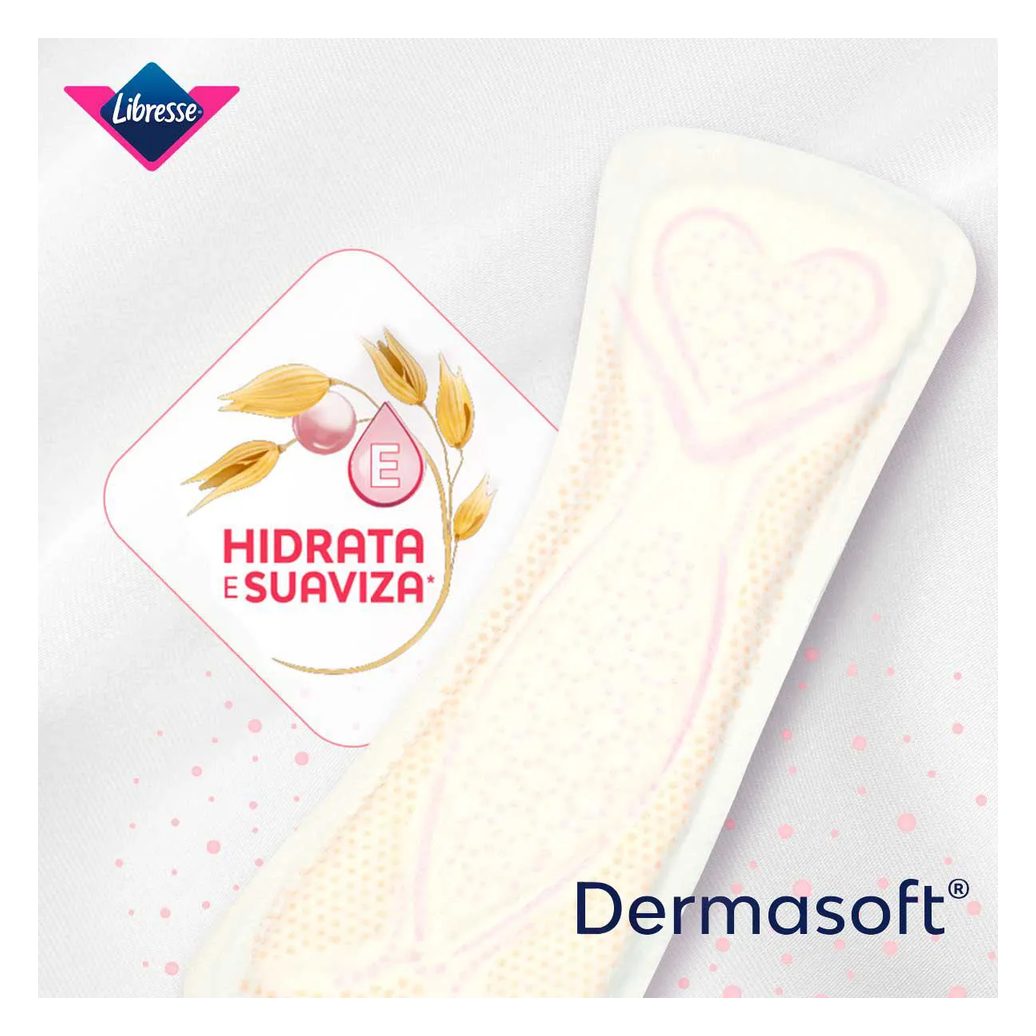 Protetor Diário Libresse Dermasoft Longo 40 unidades
