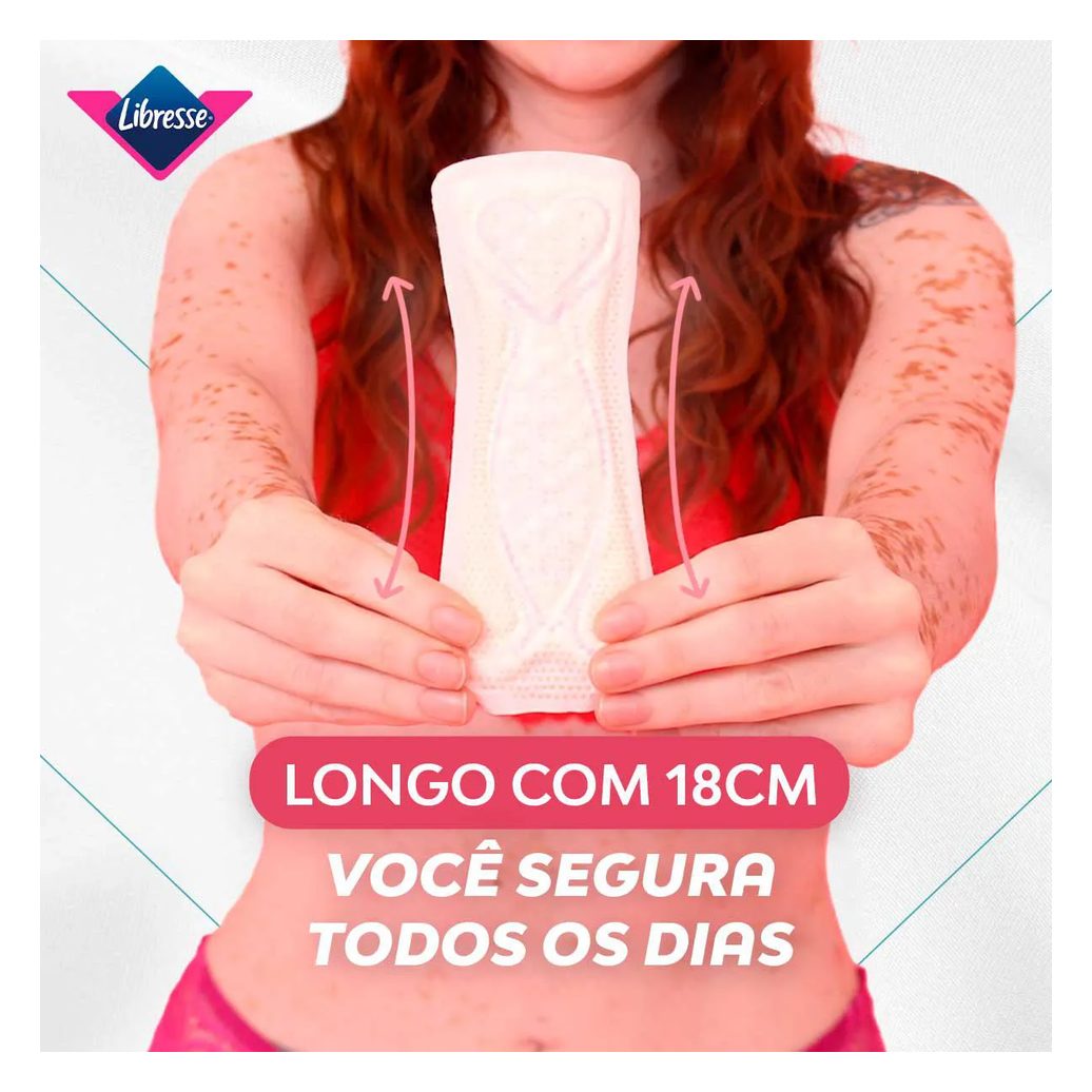 Protetor Diário Libresse Dermasoft Longo 40 unidades