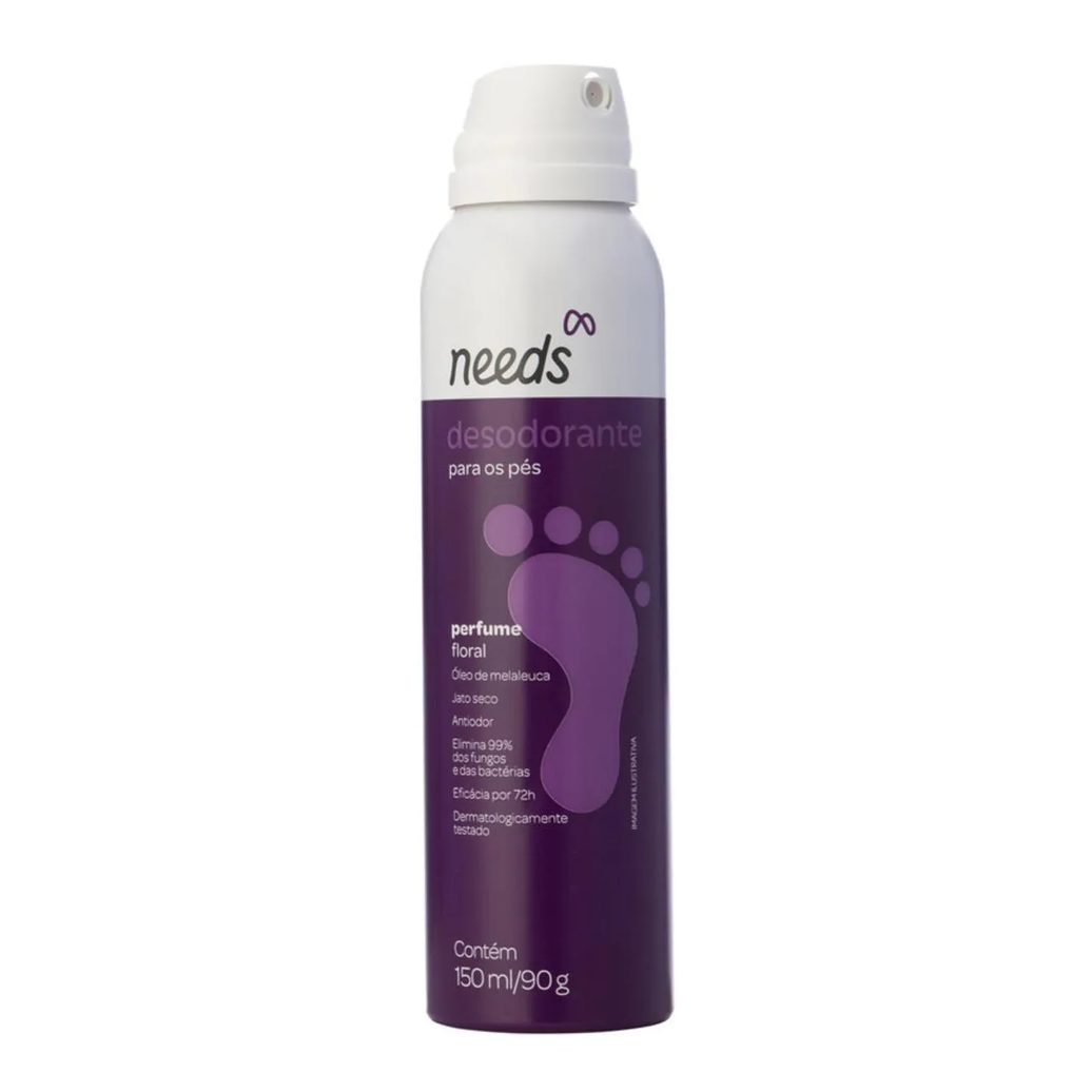 Desodorante para Pés Needs Floral Aerossol 150ml