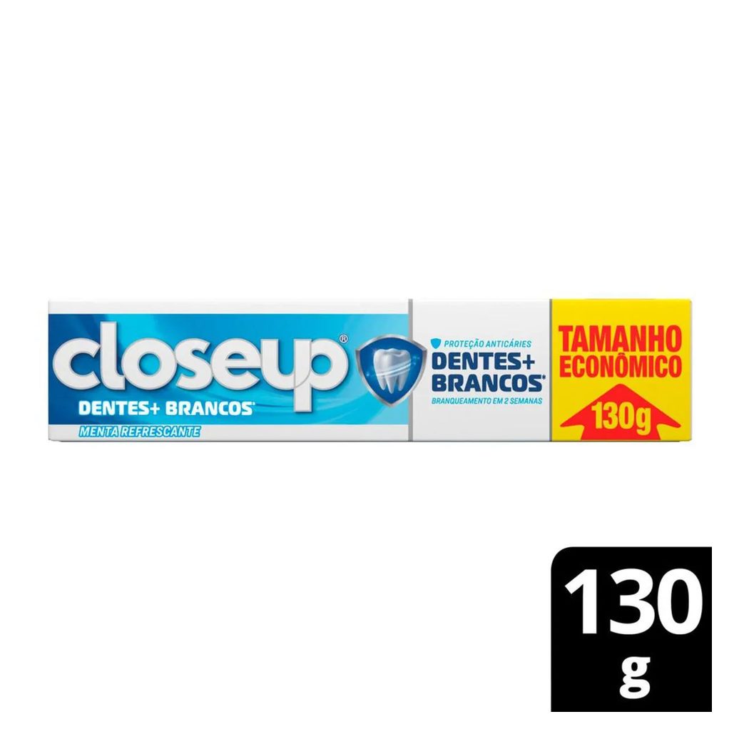 Creme Dental Closeup Dentes + Brancos Menta 130g