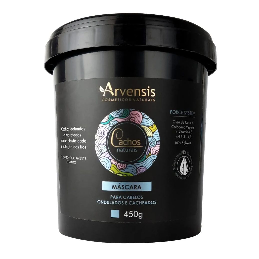 Máscara de Hidratação Ondulados e Cacheados Arvensis 450g