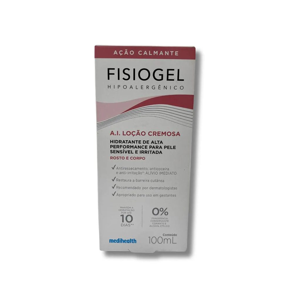 Fisiogel A.i. Loção Cremosa Pele Sensível E Irritada Rosto E Corpo 100ml