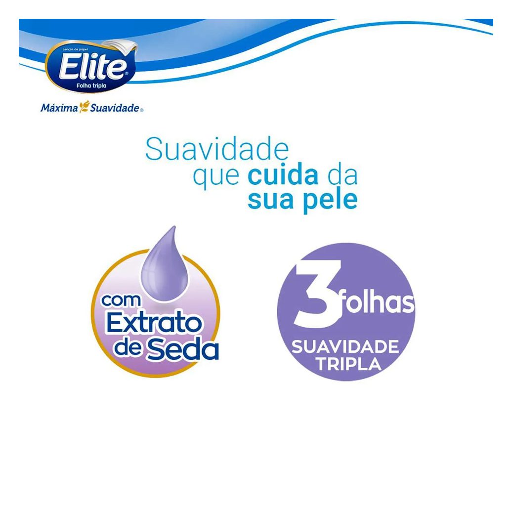 Kit Lenço de Bolso Elite Kids Folha Tripla Mickey 6 unidades