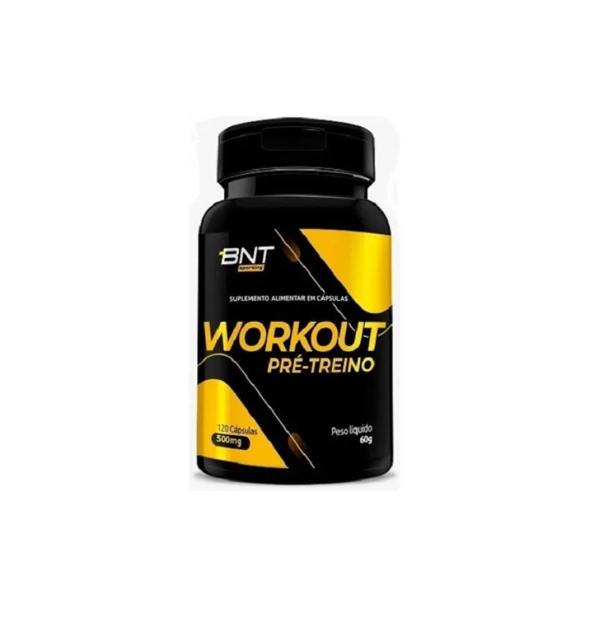 Workout Pré-treino C/ Mix Energético 500mg (120caps) - Padrão: Único