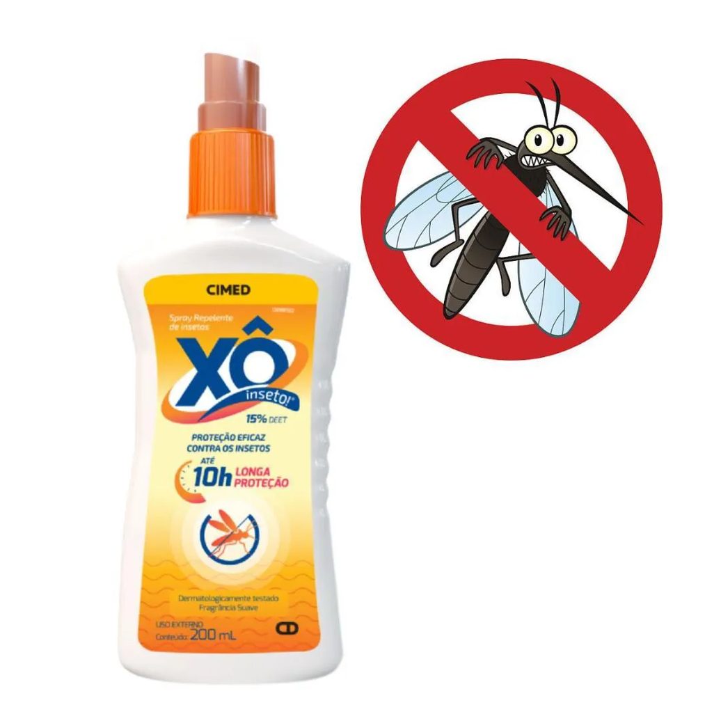 Kit Spray Repelente de Insetos Cimed Xô Inseto com 3 200ml