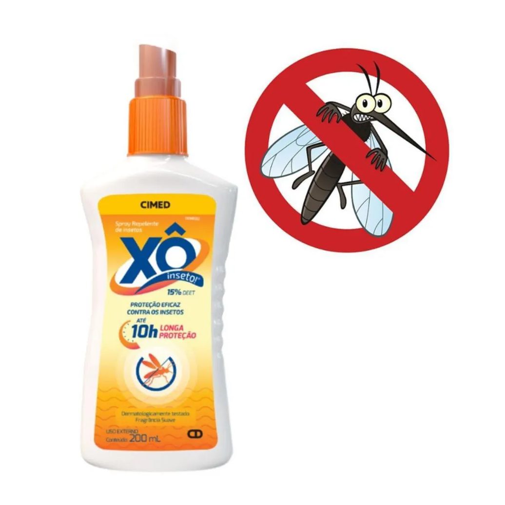 Kit Spray Repelente de Insetos Cimed Xô Inseto com 12 200ml