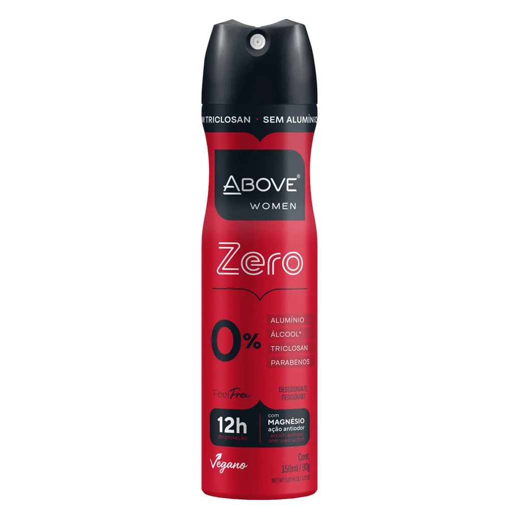 Desodorante Above Feminino 150ml Aerossol Feel Free