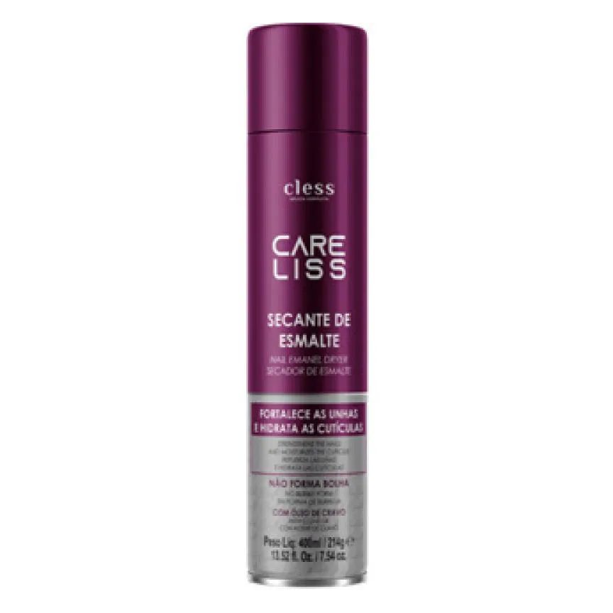SECANTE ESMALTE SECAGEM INSTANTANEA PARA UNHAS CARE LISS 400ML CLESS