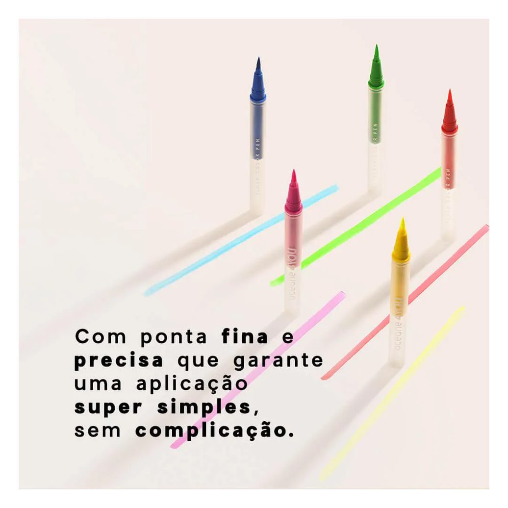 Caneta Delineadora Rosa - Flash Color Pen Neon Pink 4you 1,2ml