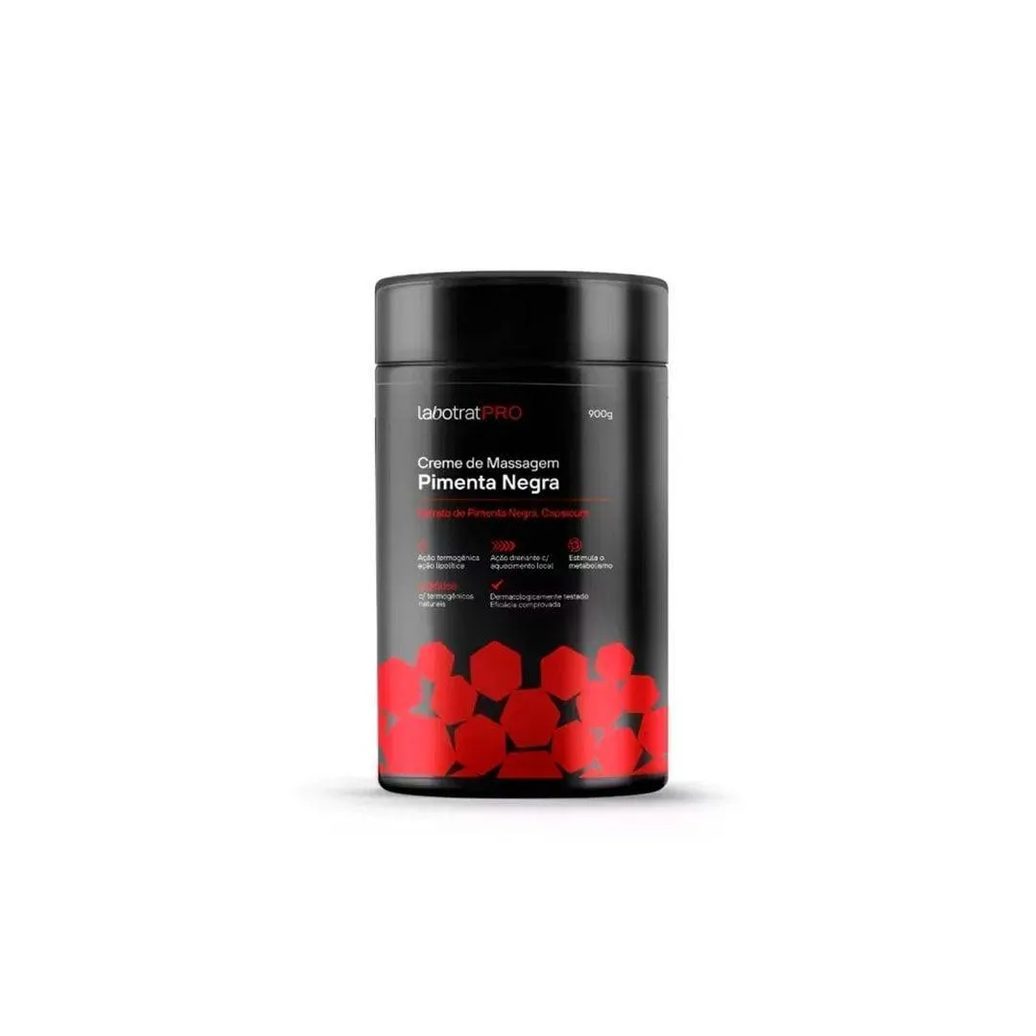 CREME DE MASSAGEM LABOTRAT PRO PIMENTA NEGRA 900G
