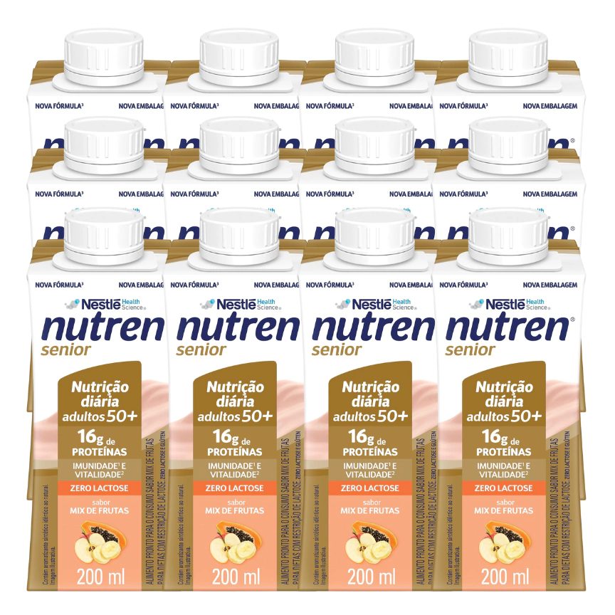 Complemento Alimentar Nutren Senior Mix De Frutas 200Ml 12 Unidades