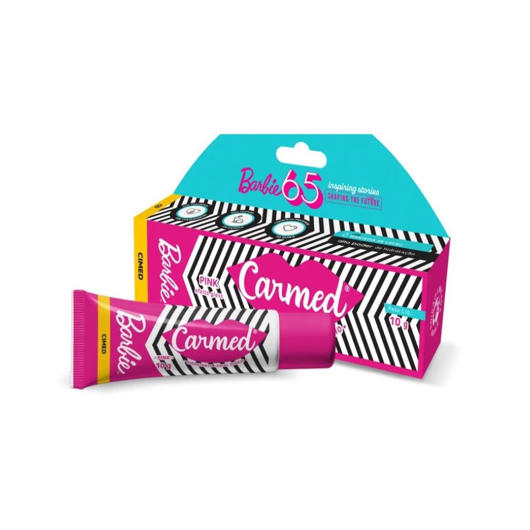 Lançamento Carmed Barbie 10G Todas As Opções Barbie Pink