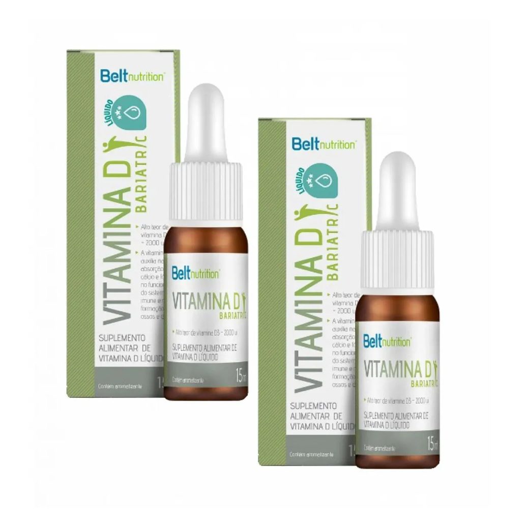 2x Vitamina D3 Belt Bariatric- 15 Ml- 2.000ui Cada 2 Gotas