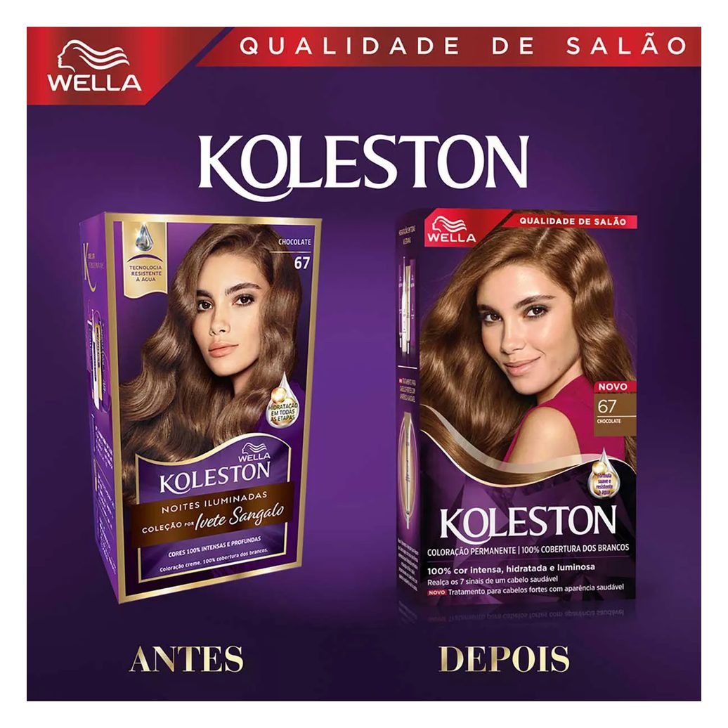 Tinta de Cabelo Permanente Koleston Noites Iluminadas - Chocolate