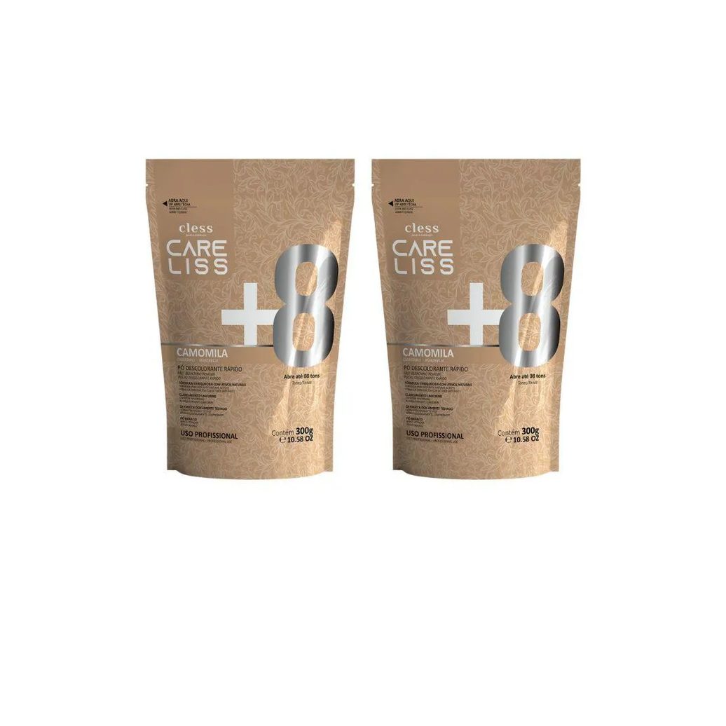 Po Descolorante Care Liss Camomila 300g - Kit 2un