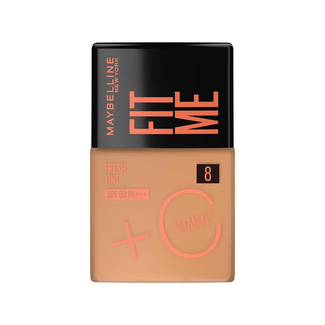 Base Líquida Maybelline NY Fit Me Fresh Tint Vitamina C FPS 50 30ml - Cor 08