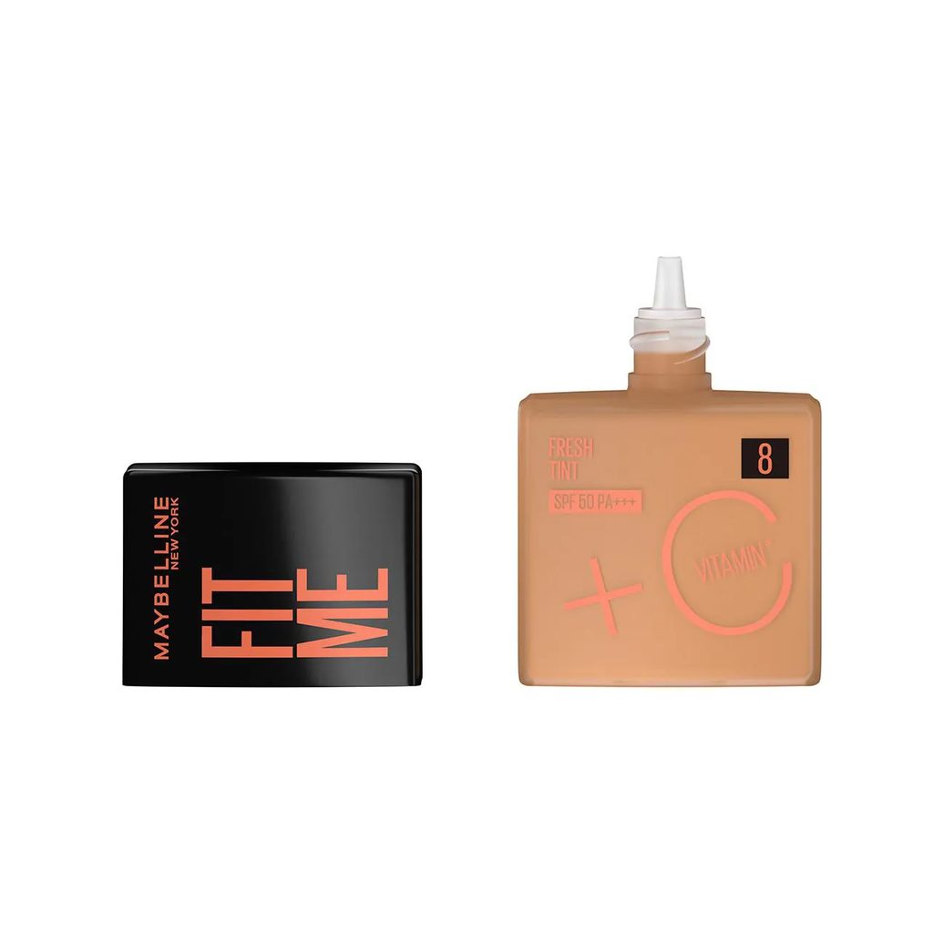 Base Líquida Maybelline NY Fit Me Fresh Tint Vitamina C FPS 50 30ml - Cor 08
