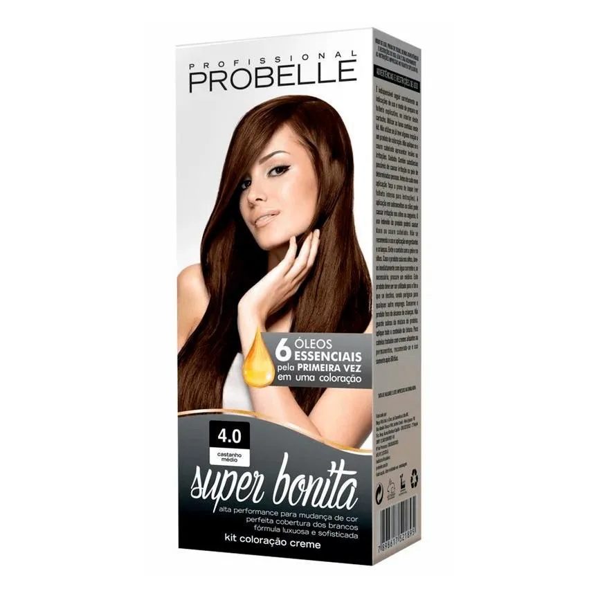 Tintura Probelle Super Bonita 4.0 Castanho Médio