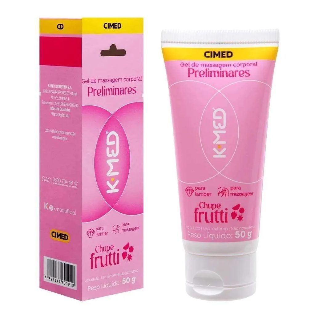 Lubrificante K-med Preliminares Chupe Frutti 50g Cimed