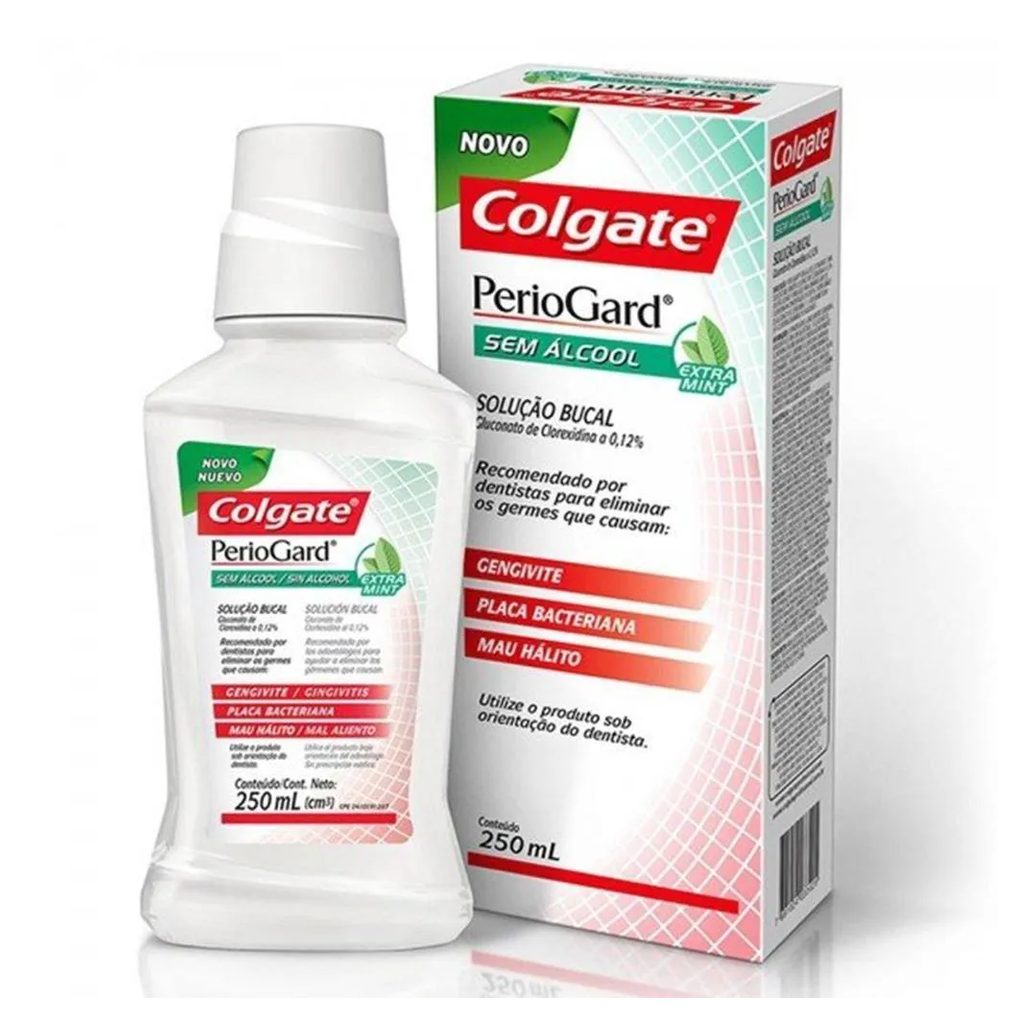 Periogard Solucao Bucal Extra Mint 250ml sem Alcool