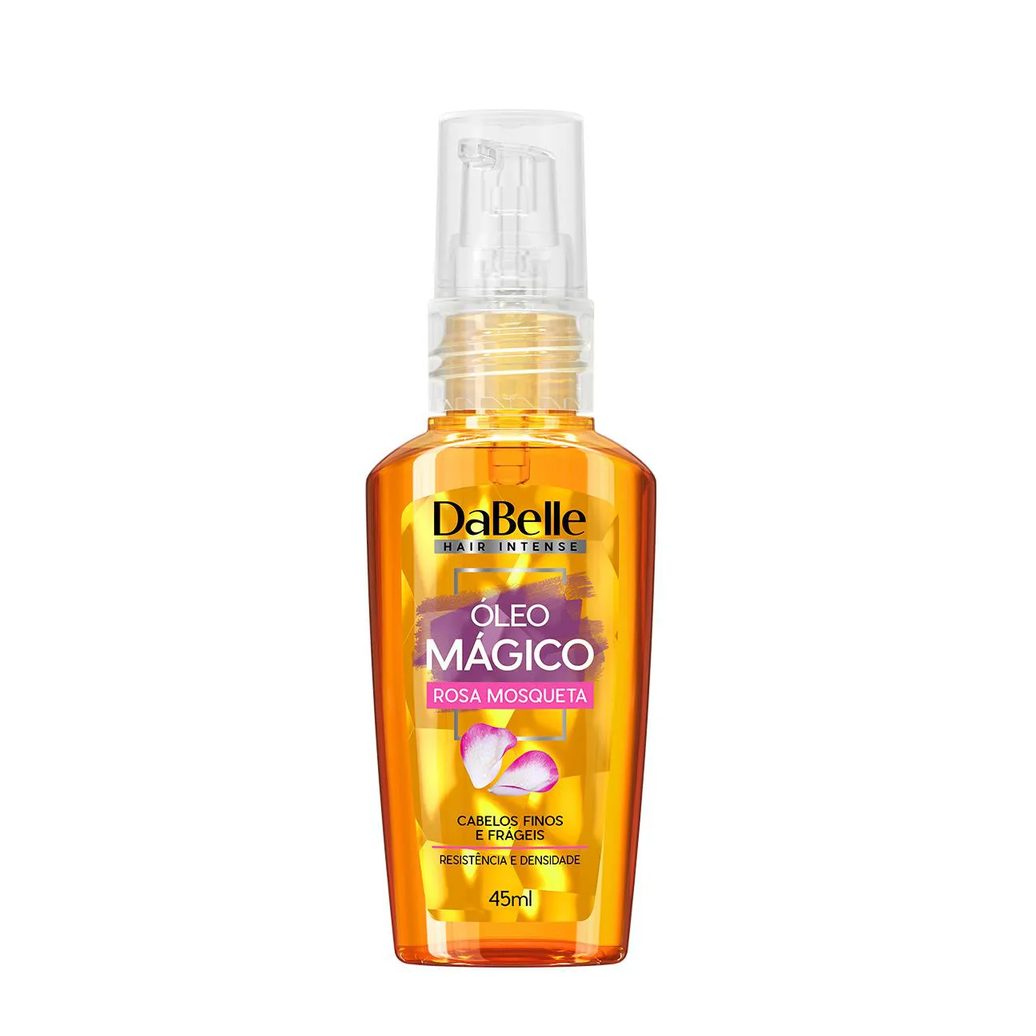 Óleo Mágico Dabelle Rosa Mosqueta Cabelos Finos e Frágeis 45ml