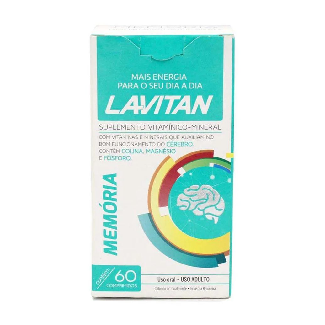 Suplemento Vitamínico Lavitan Memória 60 comprimidos