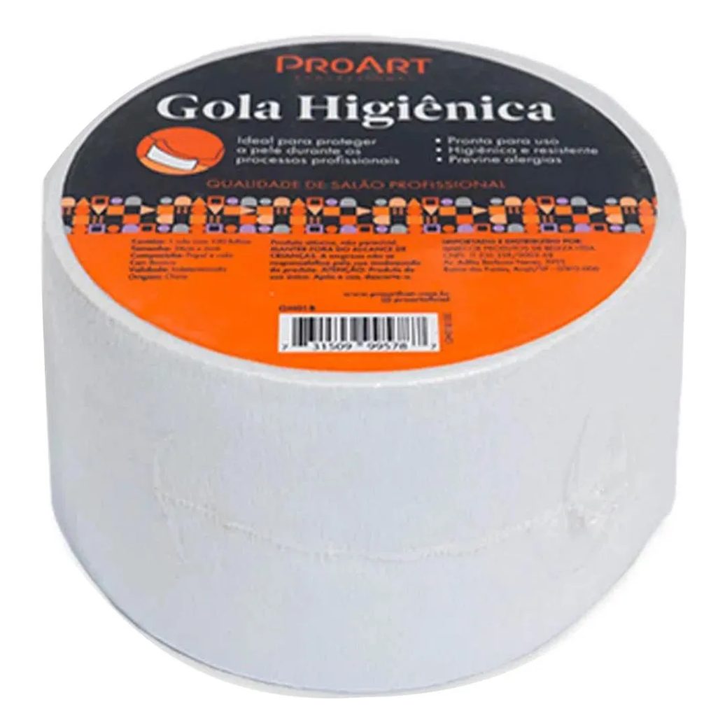 01 Rolo de Gola Higienica Protetora Pescoço Proart