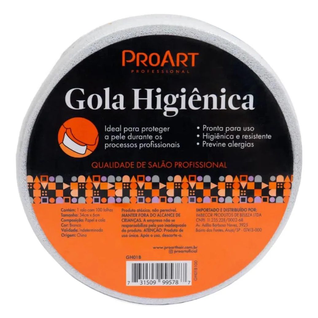 01 Rolo de Gola Higienica Protetora Pescoço Proart