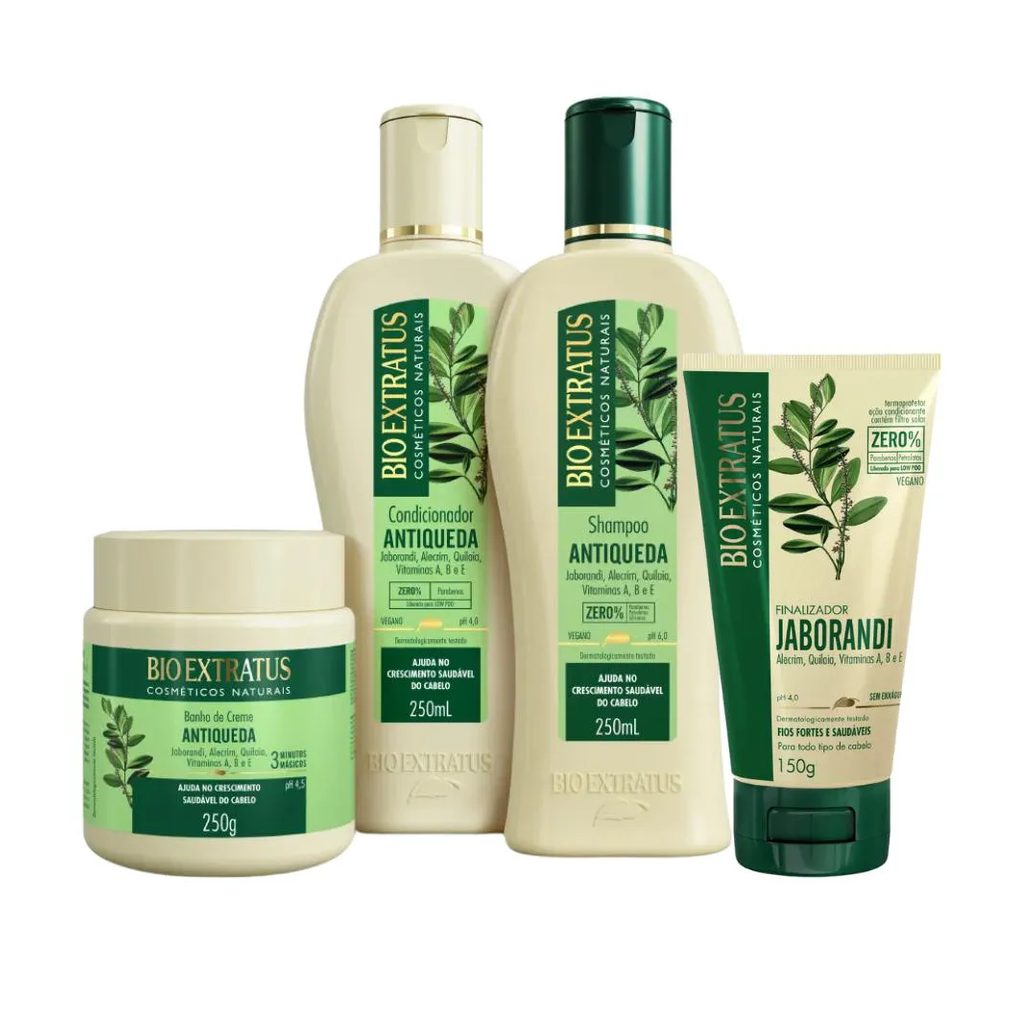 Kit Bio Extratus Jaborandi Sh Cond Máscara 250 Finalizador