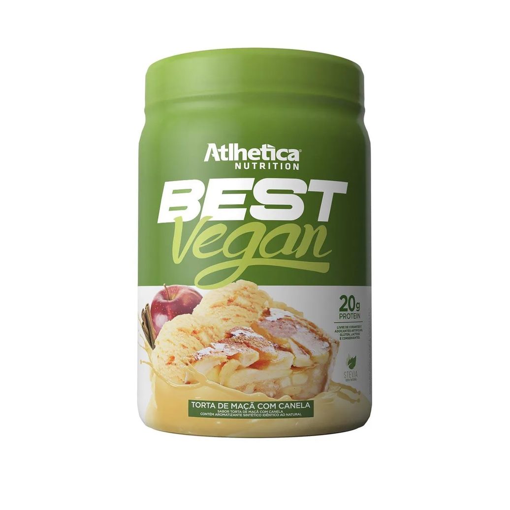 Whey Protein Best Vegan Atlhetica Nutrition Torta de Maçã com Canela 500g