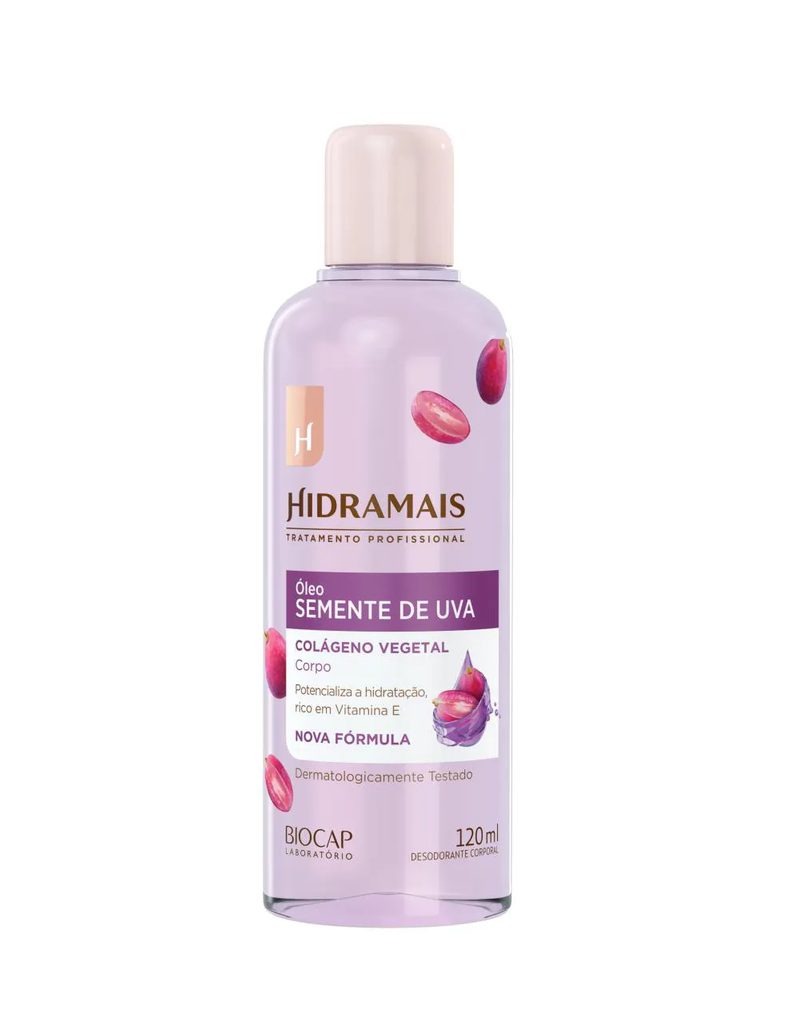 Óleo Corporal de Semente de Uva e Colágeno 120ml